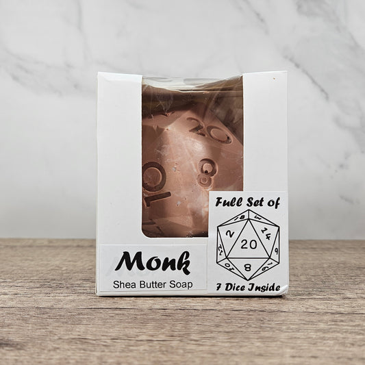 Monk D20 Mystery Dice Shea Butter Soap