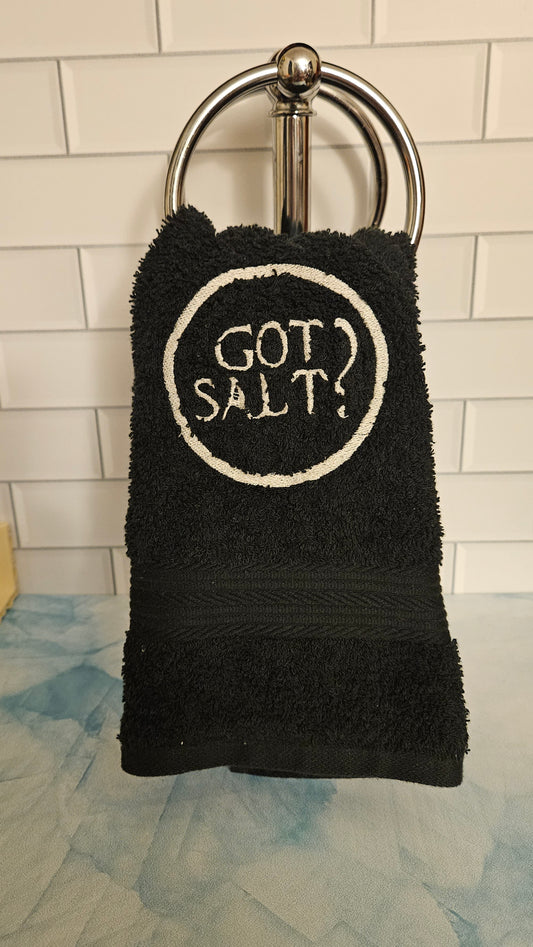 Got Salt Embroidered Hand Towel