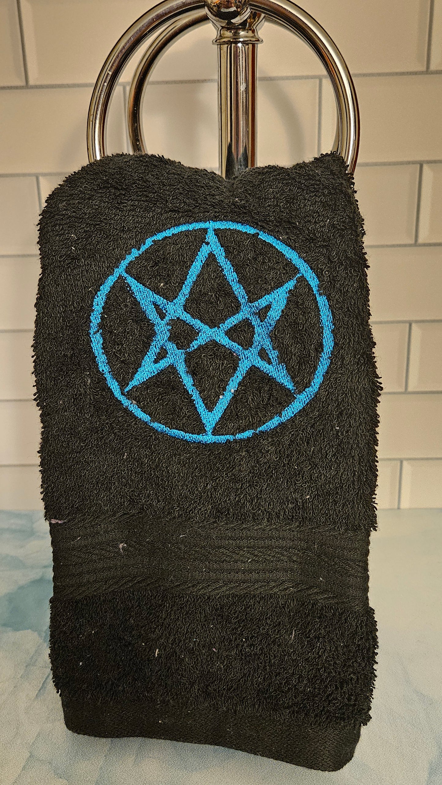 Men of Letters Symbol Embroidered Hand Towel