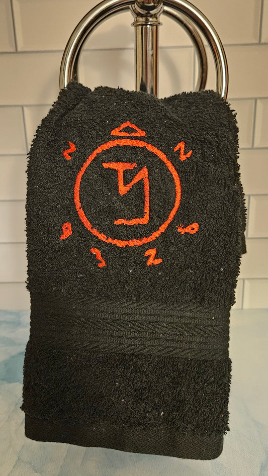 Angel Banishment Symbol Embroidered Hand Towel