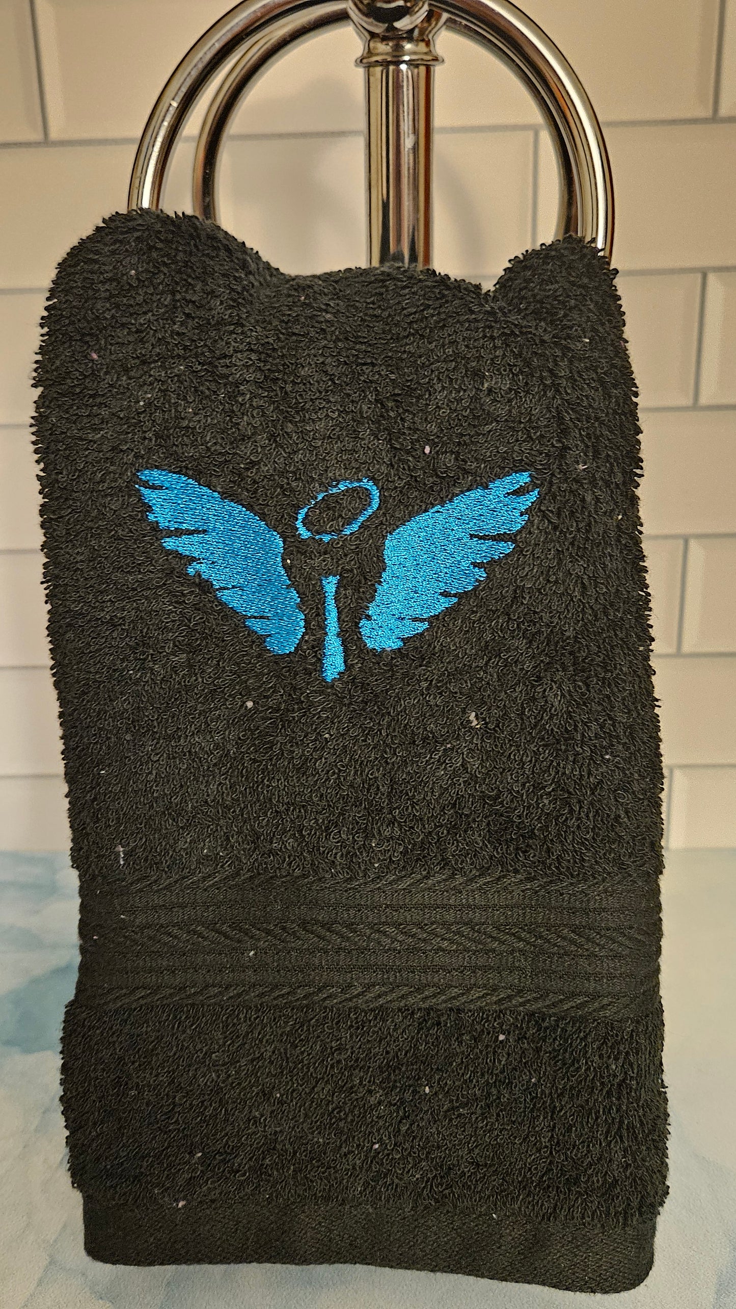 Castiel's Symbol Embroidered Hand Towel