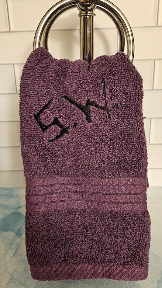 Sam Winchester S.W. Symbol Embroidered Hand Towel