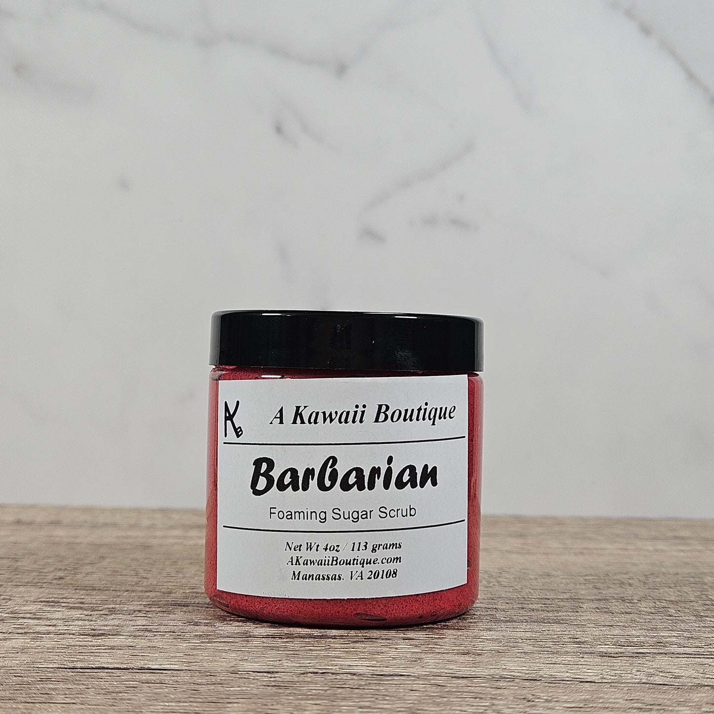 Barbarian DnD Foaming Sugar Scrub