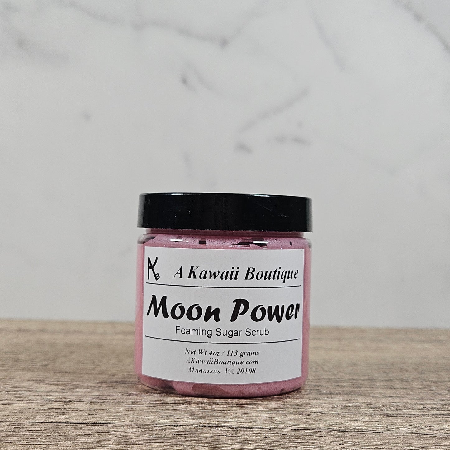 Moon Power Themed Foaming Sugar Scrub