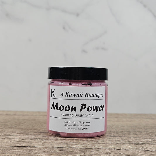 Moon Power Themed Foaming Sugar Scrub