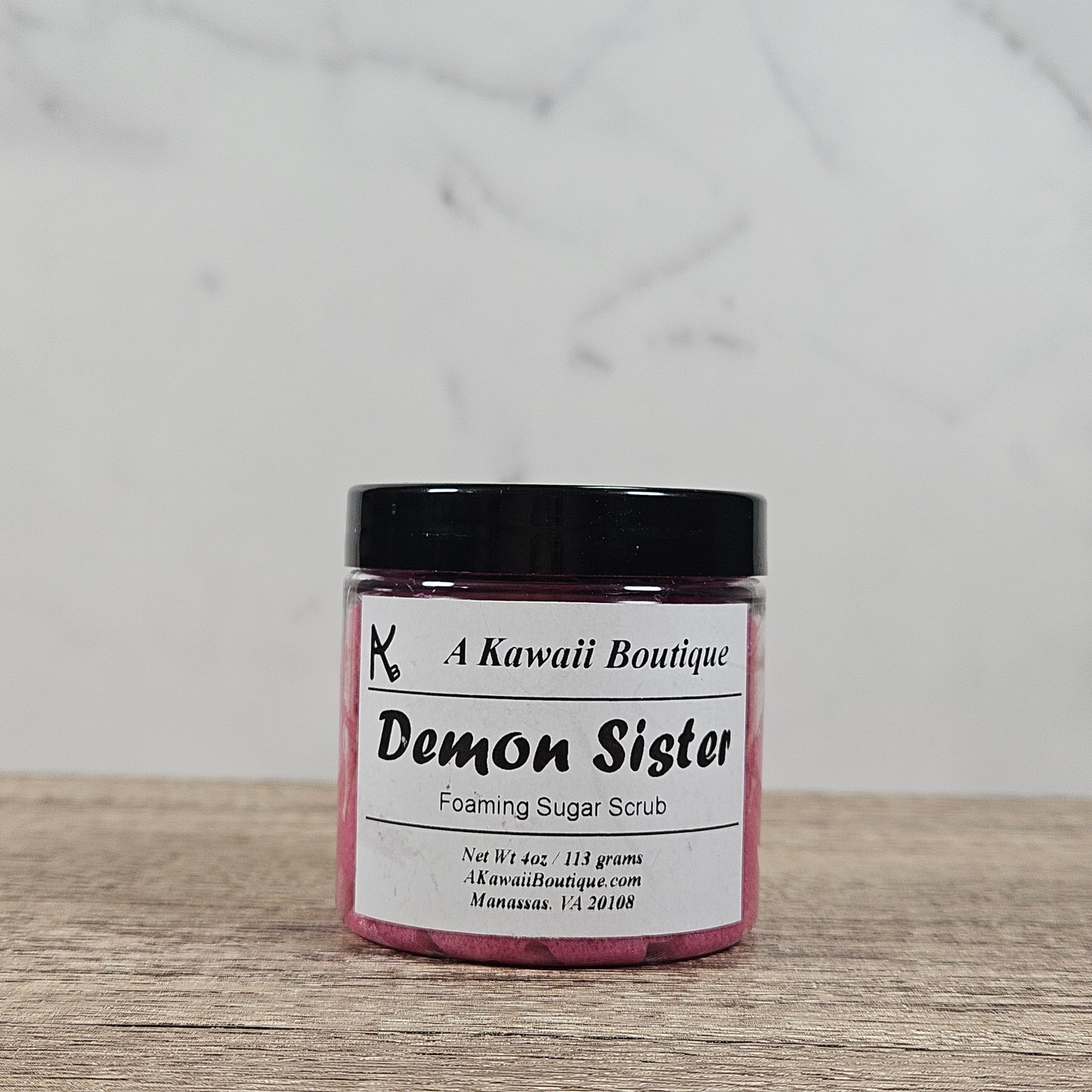 Demon Sister Themed Slayer Foaming Sugar Scrub