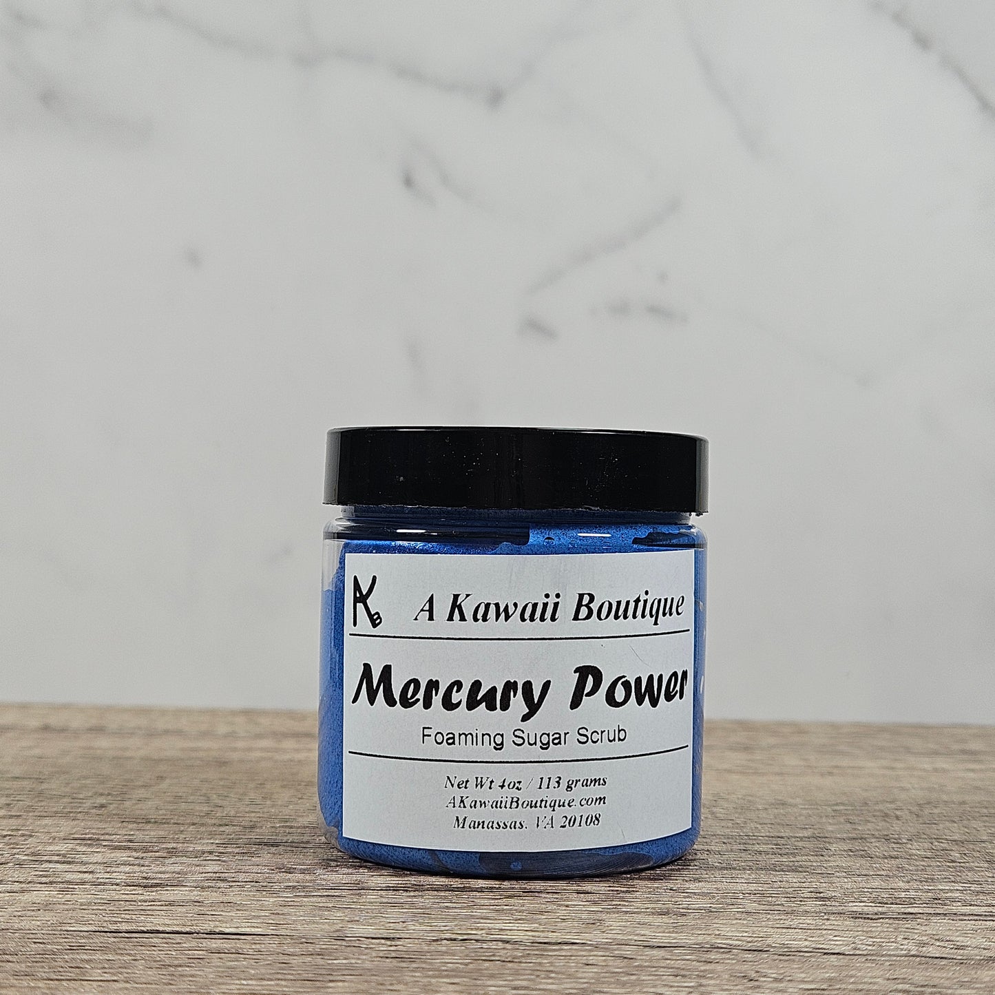 Mercury Power Themed Foaming Sugar Scrub