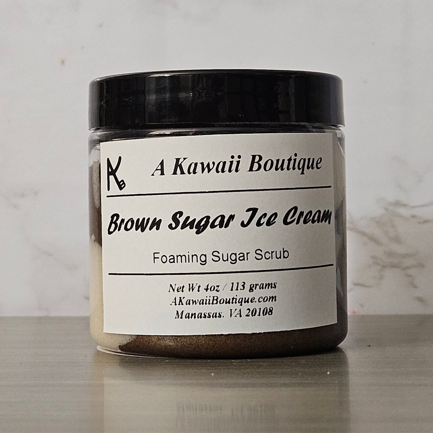 Brown Sugar Ice Cream Sugar Scrub