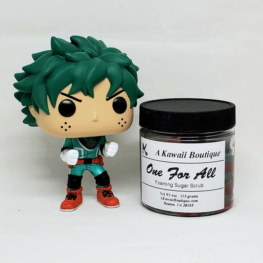 One For All Themed MHA Foaming Sugar Scrub