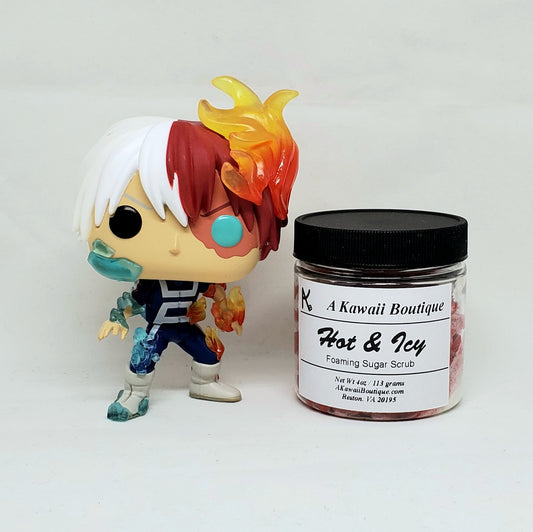 Hot & Icy Themed MHA Foaming Sugar Scrub