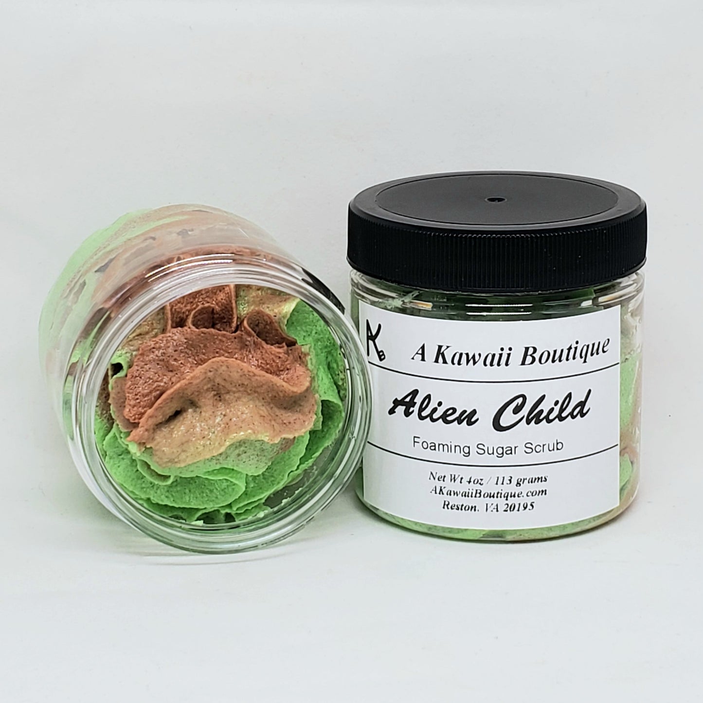 Alien Child Inspired Foaming Sugar Scrub