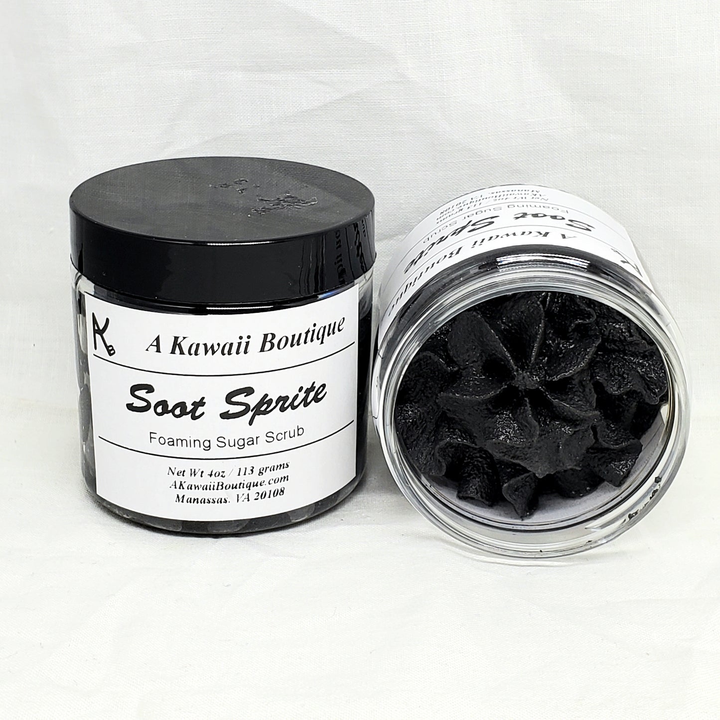 Soot Sprite Themed Foaming Sugar Scrub