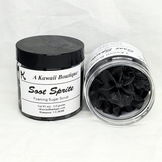 Soot Sprite Themed Foaming Sugar Scrub
