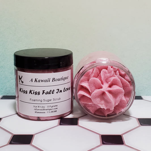 Kiss Kiss Fall In Love Themed Foaming Sugar Scrub