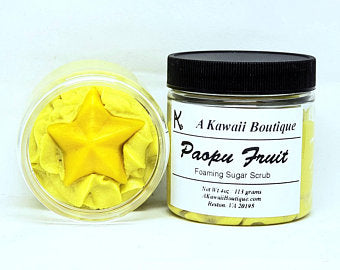 Paopu Fruit Themed Foaming Sugar Scrub