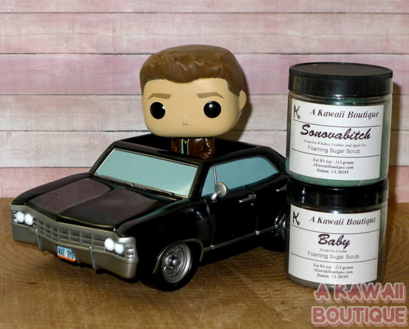 Supernatural Themed Foaming Sugar Scrubs