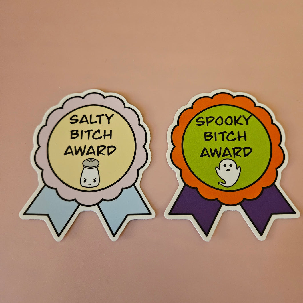 Bitch Award Sticker Set
