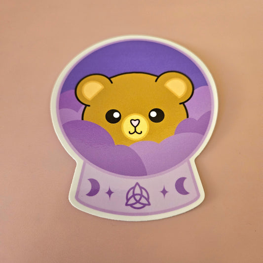 Crystal Ball Bear Sticker
