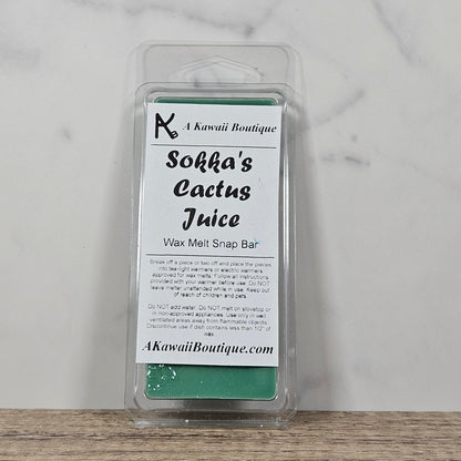Sokka's Cactus Juice - Avatar Themed Wax Melt Bar
