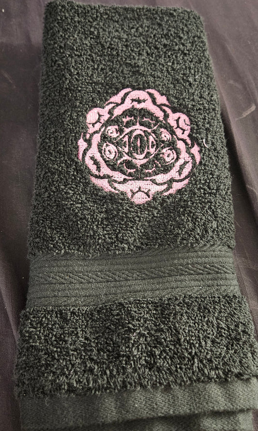 Sloth Ring Symbol Embroidered Hand Towel