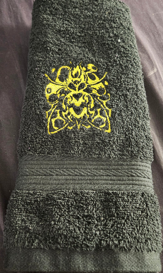 Gluttony Ring Symbol Embroidered Hand Towel