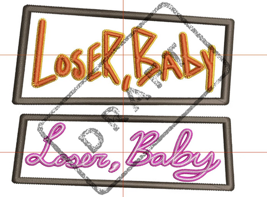 Loser Baby Embroidered Hand Towel