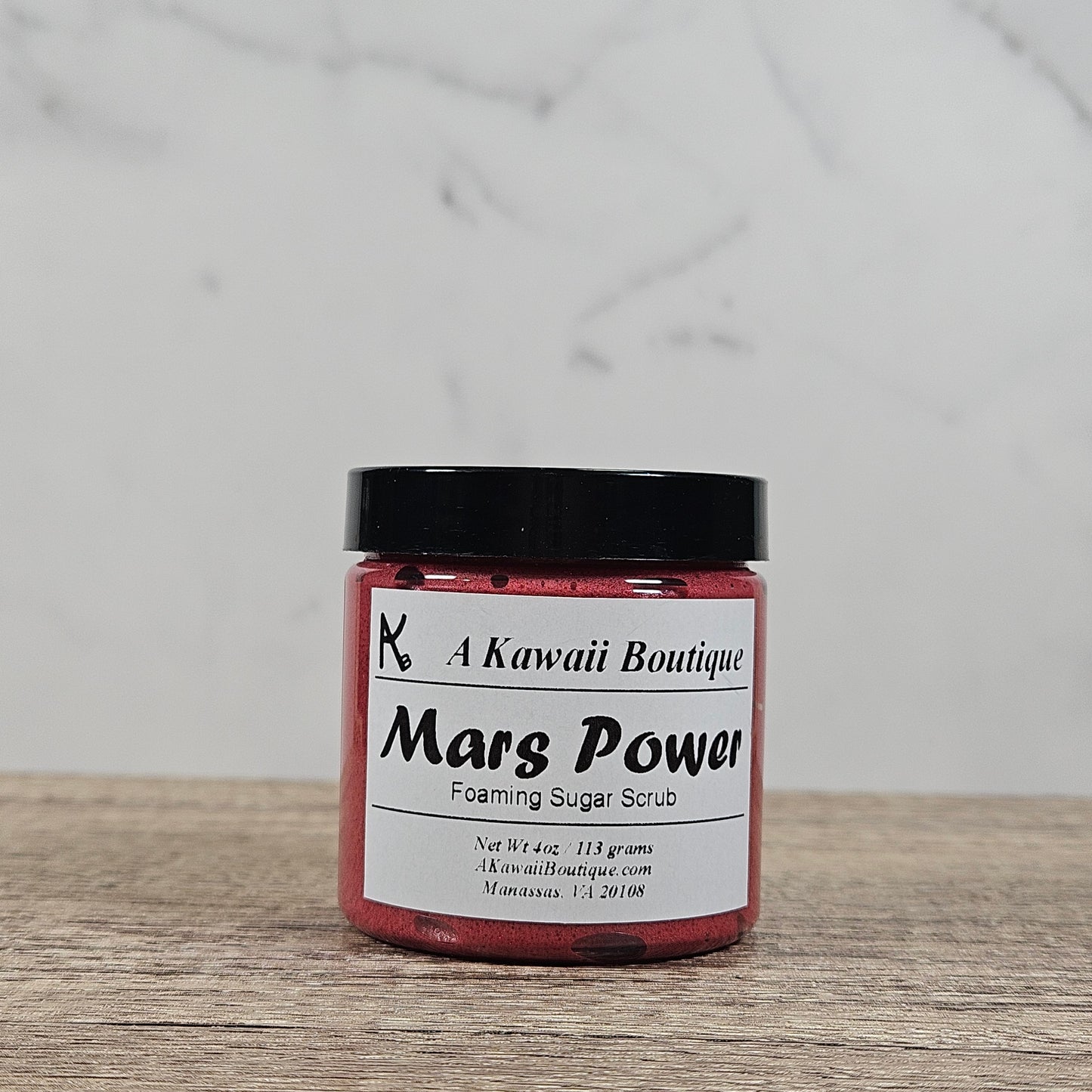 Mars Power Themed Foaming Sugar Scrub