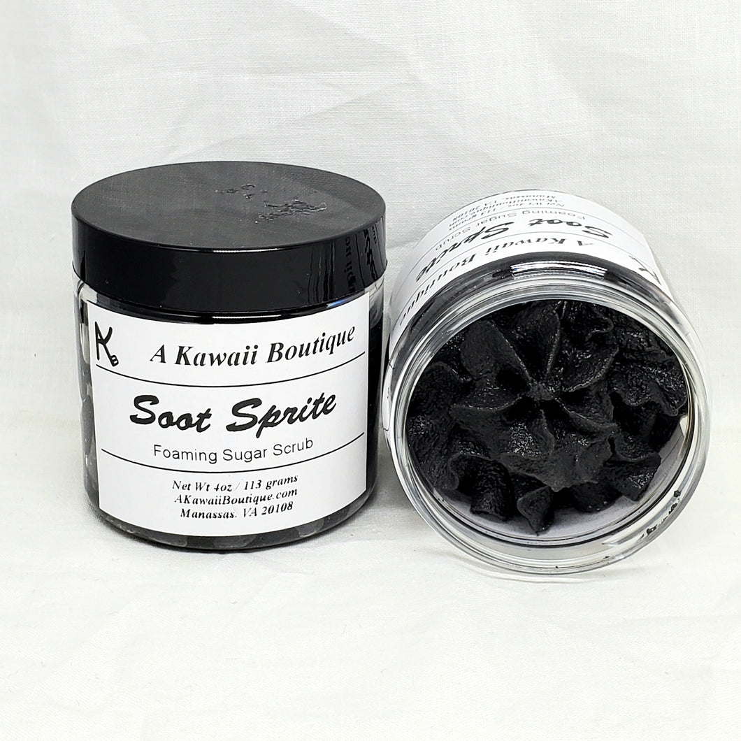 Soot Sprite Themed Foaming Sugar Scrub