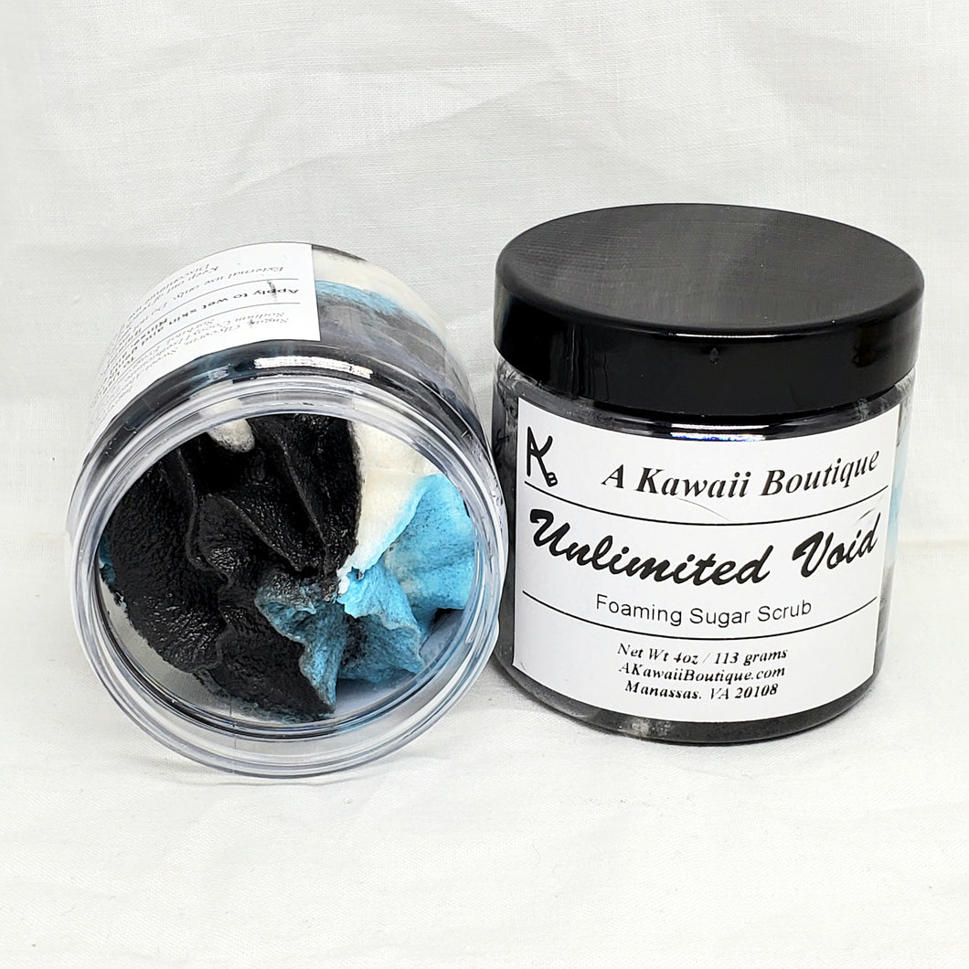 Unlimited Void Themed Foaming Sugar Scrub