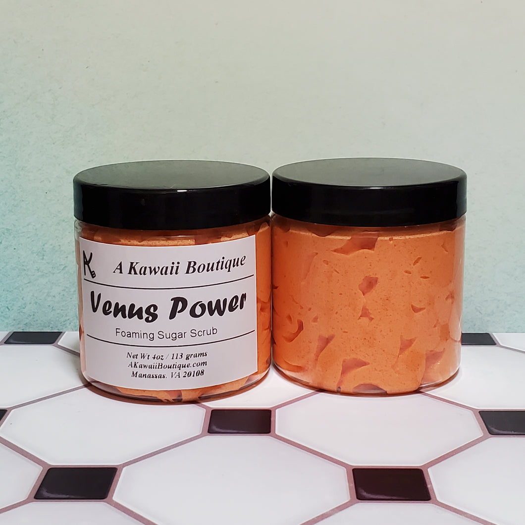 Venus Power Themed Foaming Sugar Scrub